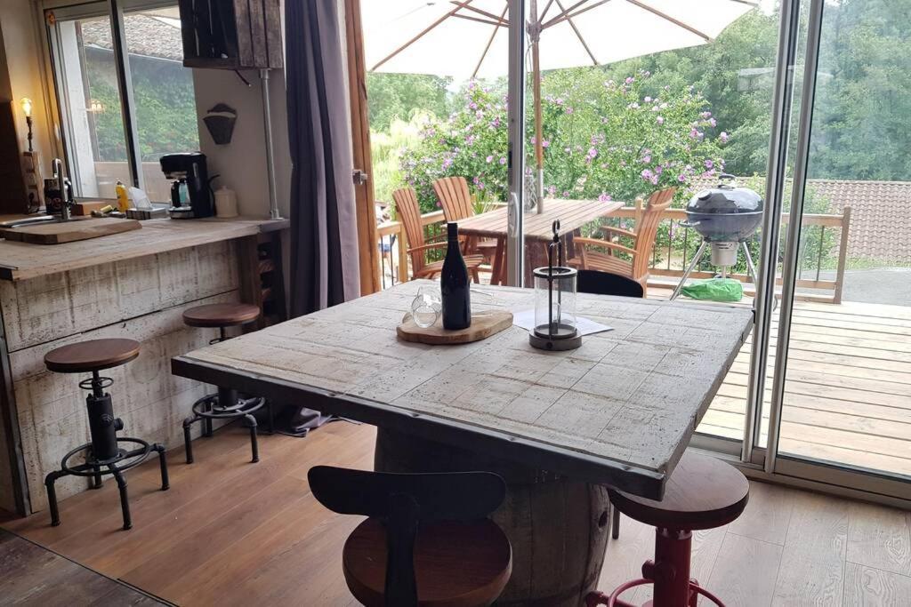 L'Idyllique - Studio Prive Sous Maison Saint-Didier-sur-Beaujeu Kültér fotó
