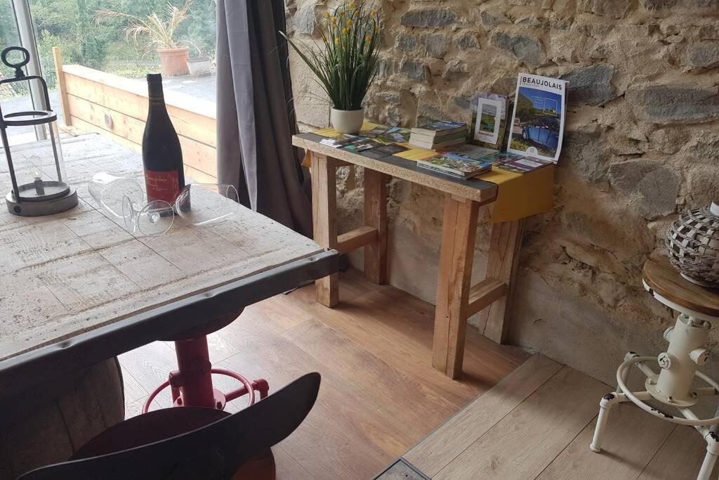 L'Idyllique - Studio Prive Sous Maison Saint-Didier-sur-Beaujeu Kültér fotó