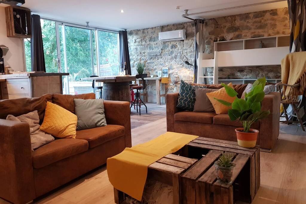 L'Idyllique - Studio Prive Sous Maison Saint-Didier-sur-Beaujeu Kültér fotó