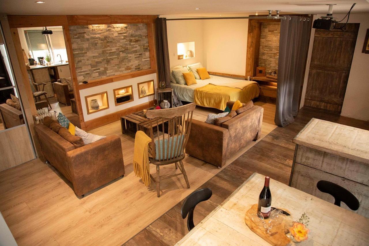 L'Idyllique - Studio Prive Sous Maison Saint-Didier-sur-Beaujeu Kültér fotó